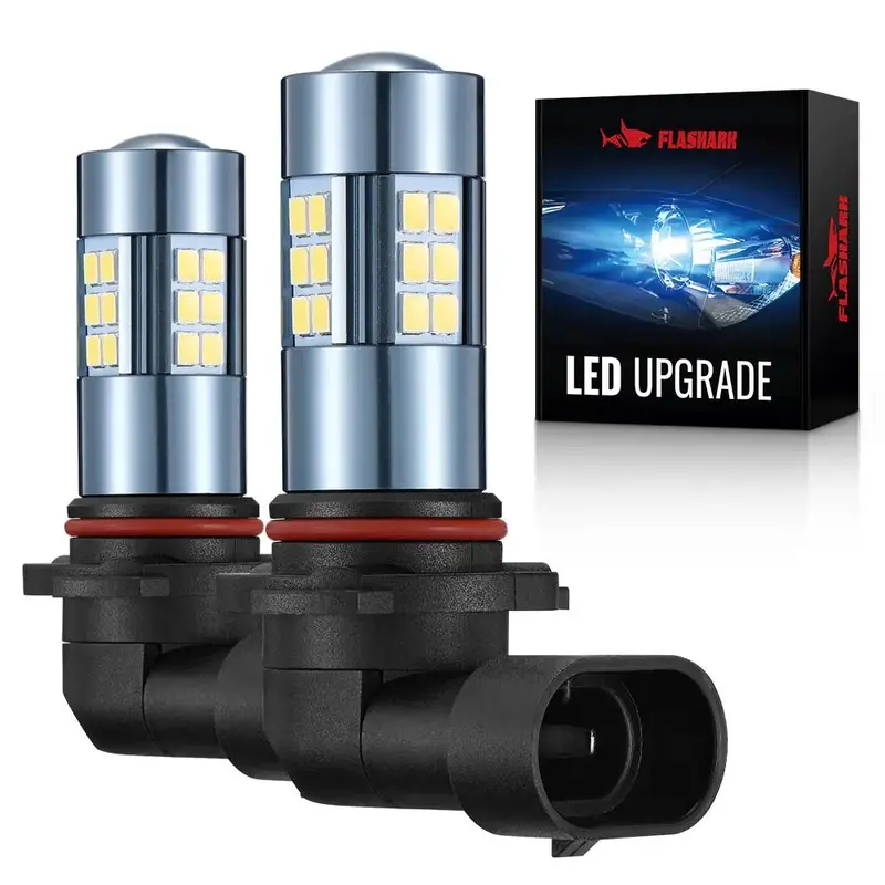 H10/9140/9145 Led Fog Light Bulbs 24W 6000K 4000Lm White 2Pcs 1