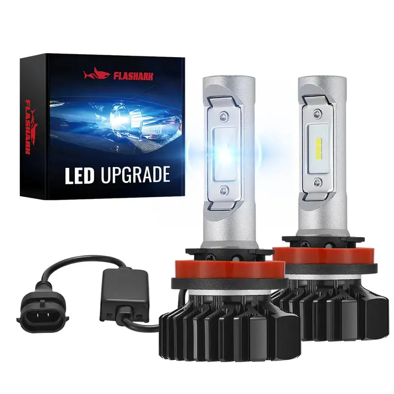 H11 9005 240W 6500K 14000Lm White Ip68 Led Headlight Bulbs 2Pcs 2