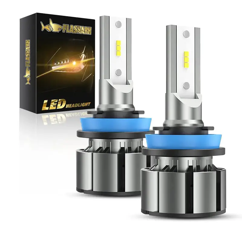H11 H8 H9 Led Headlight Bulbs 20W 15000Lm 6000K | 2 Bulbs For Chevy/Ford/Dodge/Jeep/Bmw/Nissan/Toyota/Honda 1