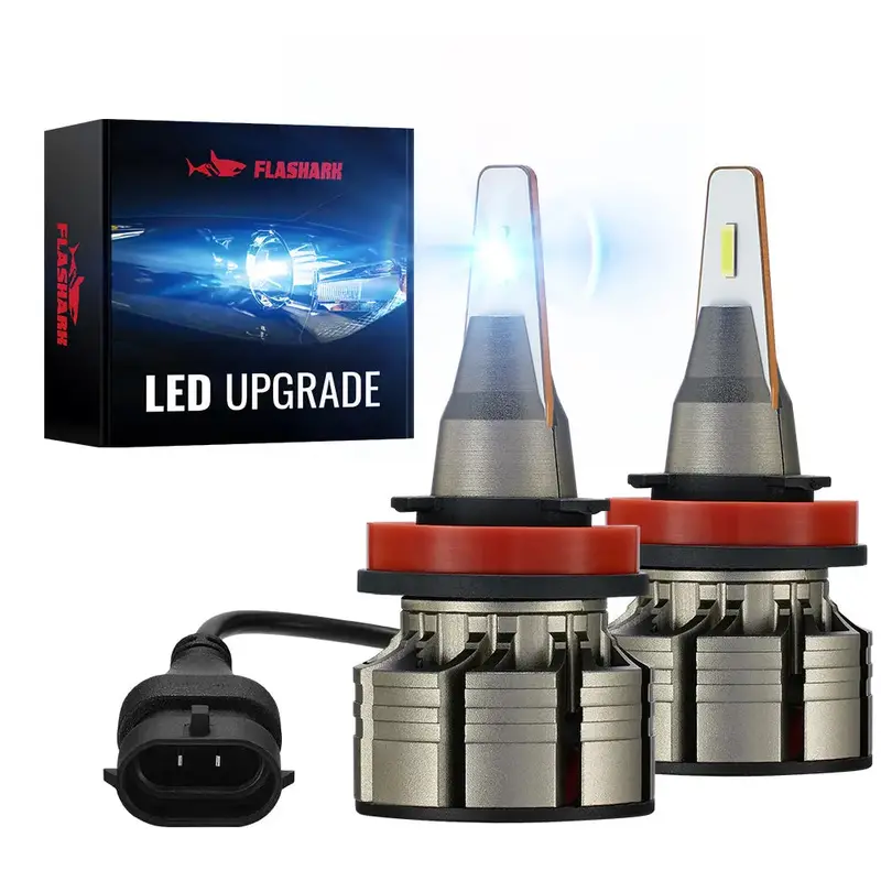 H11 H8 H9 Led Headlight Bulbs 60W 6500K 16000Lm White 2Pcs For Chevrolet/Ford/Toyota/Dodge/Gmc/Honda/Nissan/Lexus/Jeep/Mazda 1