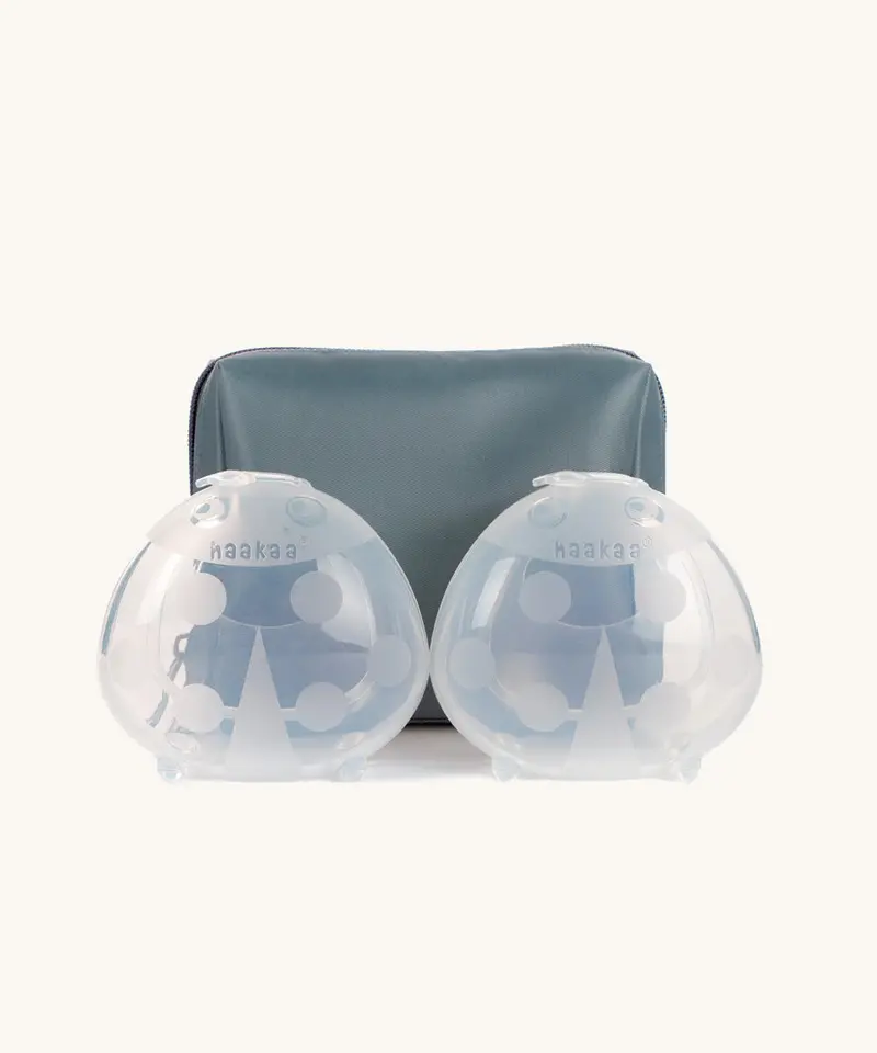 Haakaa Ladybug Breast Milk Collector 2 Pack & Storage Bag - 75Ml 1