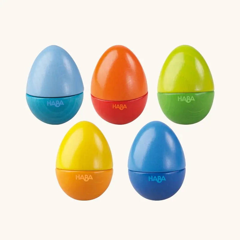 Haba Wooden Musical Eggs - Set Of 5 1