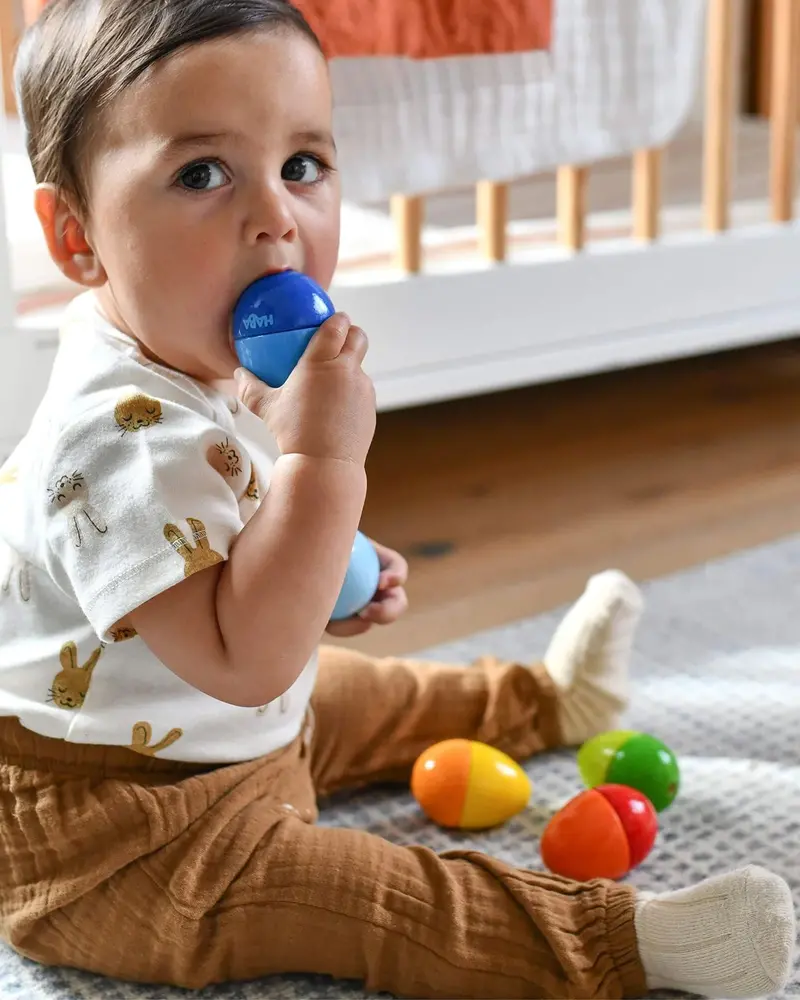Haba Wooden Musical Eggs - Set Of 5 2