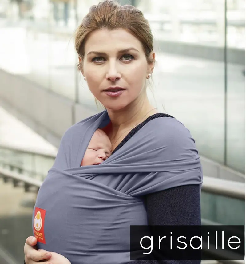 Hana Regular Organic Baby Wrap-Grisaille 1