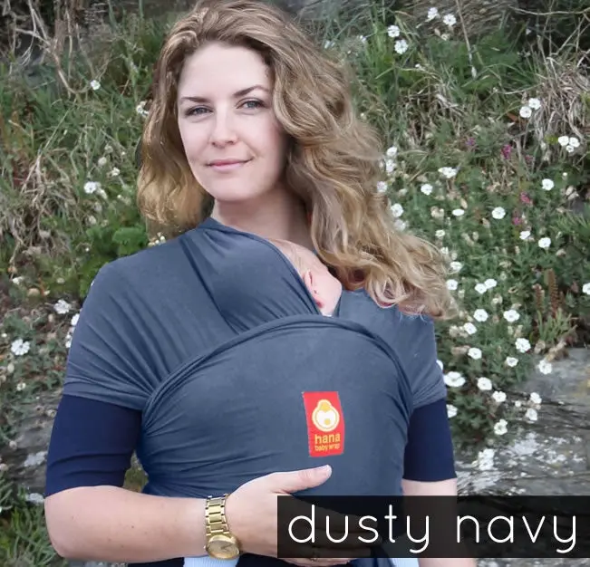 Hana Standard Baby Wrap-Dusty Navy 1