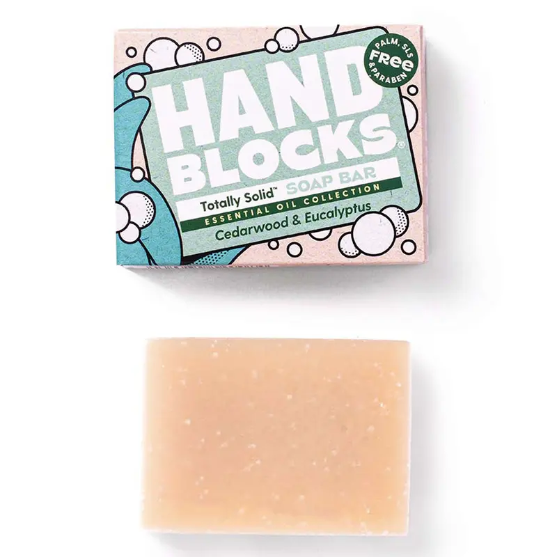 Hand Blocks Essential Oil Hand Soap Bar - Cedarwood & Eucalyptus 1