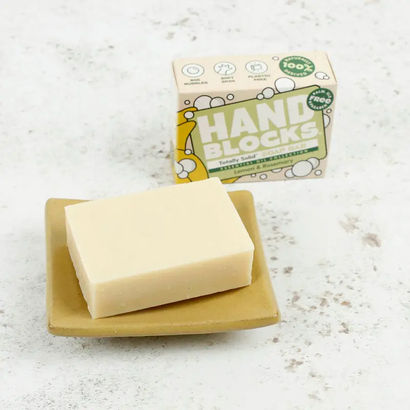 Hand Blocks Essential Oil Hand Soap Bar - Lemon & Rosemary 2