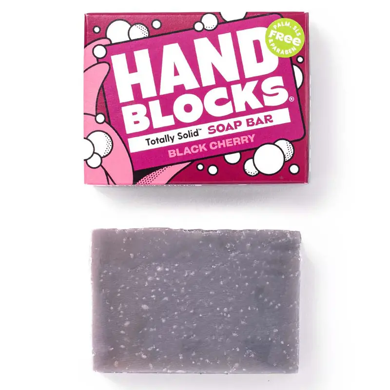 Hand Blocks Hand Soap Bar - Black Cherry 1