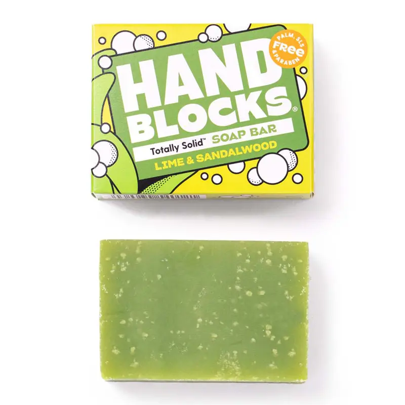 Hand Blocks Hand Soap Bar - Lime & Sandalwood 1