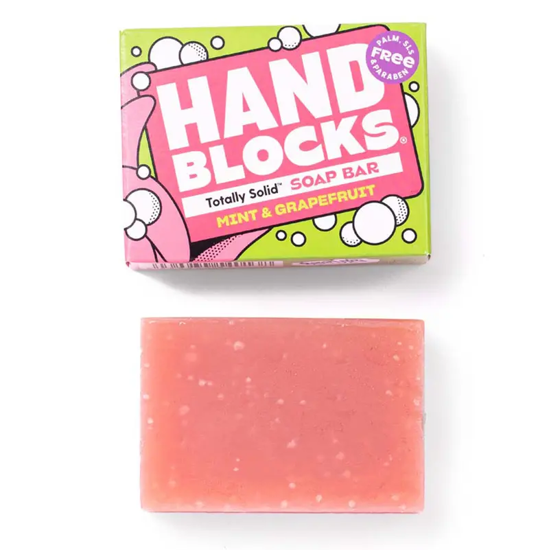 Hand Blocks Hand Soap Bar - Mint & Grapefruit 1