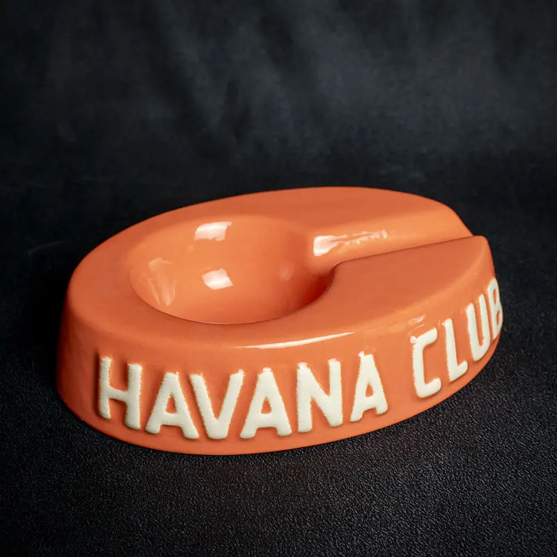 Havana Club Collection Ashtray - Egoista Single Cigar Ashtray - Orange 1