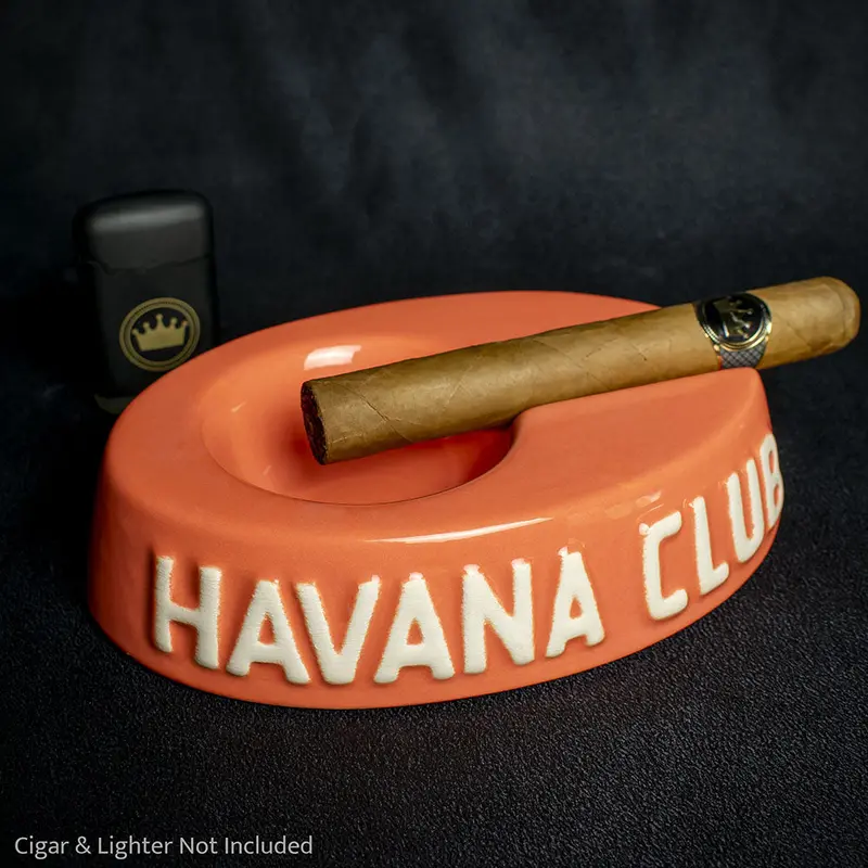 Havana Club Collection Ashtray - Egoista Single Cigar Ashtray - Orange 2