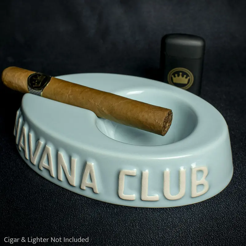 Havana Club Collection Ashtray - Egoista Single Cigar Ashtray - Turqoise 1