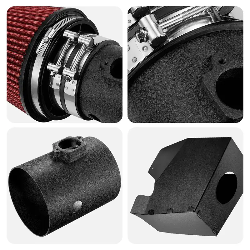 Heat-Shield Air Intake Kit For 2008-2010 6.4L Powerstroke Ford F250 F350 F450|Spelab 4