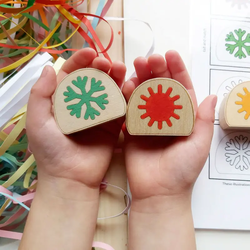 Hellion Toys Handcrafted Wooden Temperature Blobs 2