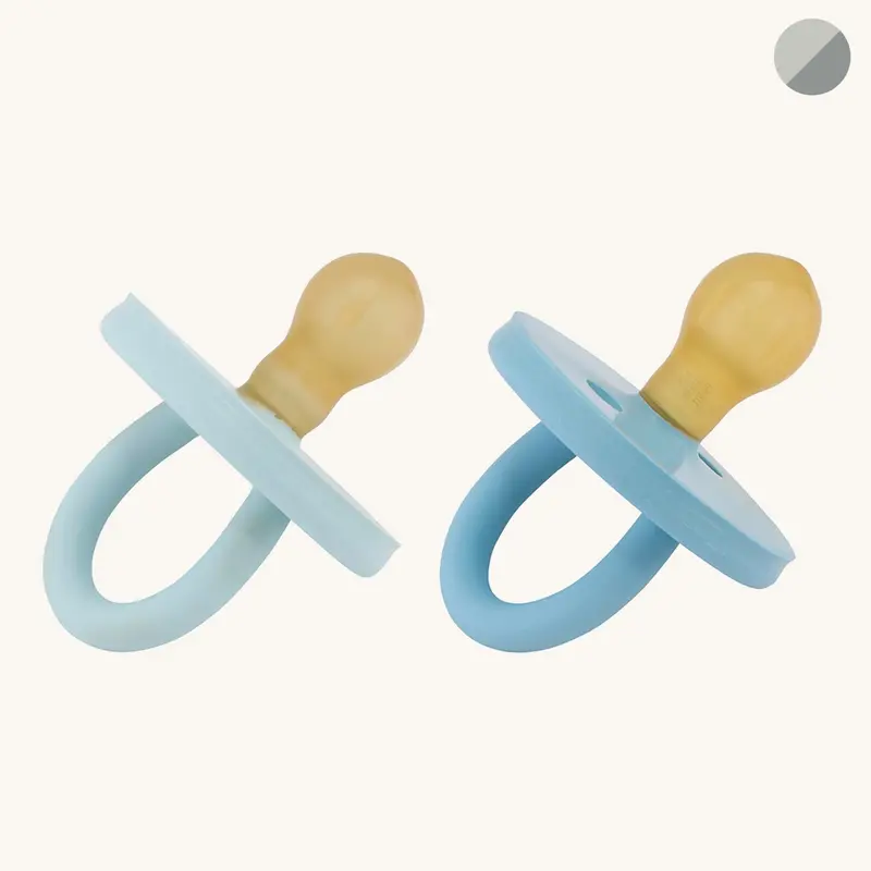 Hevea Bumibébé Round Pacifier 2 Pack - 3-36 Months 1