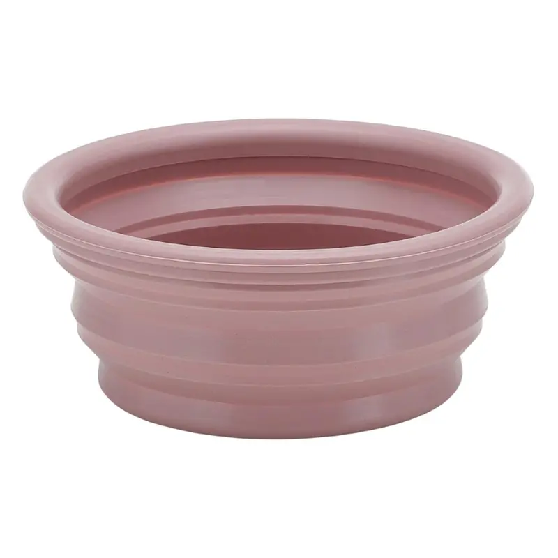 Hevea Dog Bowl On The Go - Old Rose 1