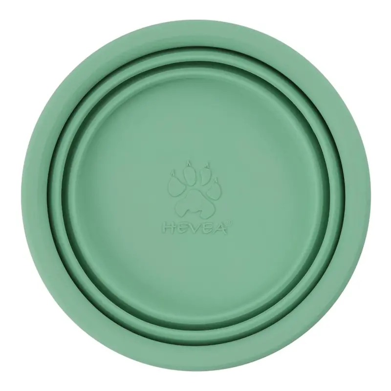 Hevea Dog Bowl On The Go - Pale Mint 2