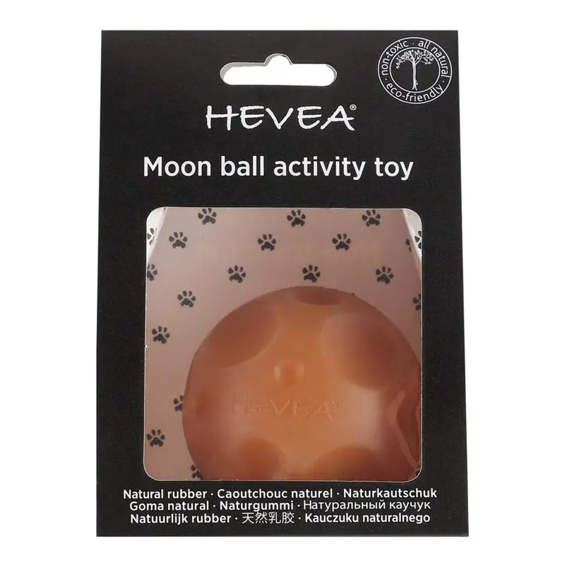 Hevea Dog Moon Ball Activity Toy - Natural 2