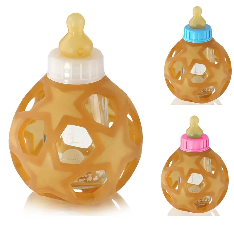 Hevea Glass Bottle With Rubber Cover 1