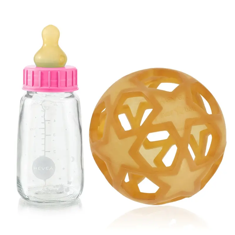 Hevea Glass Bottle With Rubber Cover 2
