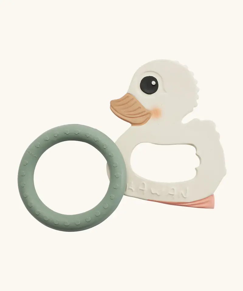 Hevea Natural Rubber Kawan Duck & Ring Teether Set 2