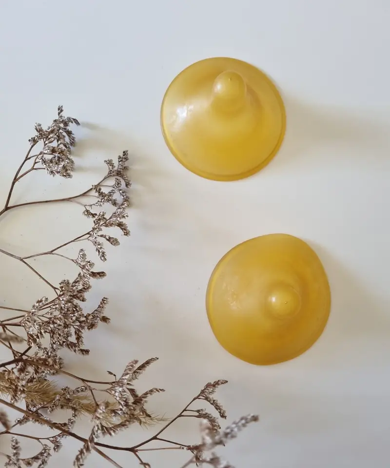 Hevea Natural Rubber Nipple Shields - 2 Pack 2
