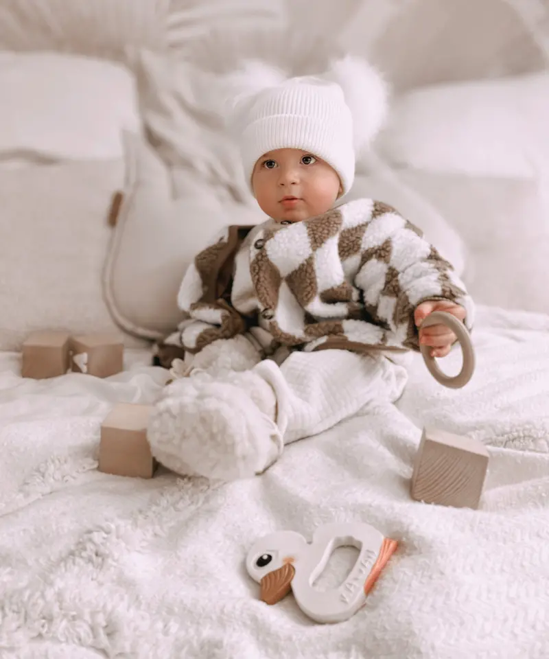 Hevea Natural Rubber Teething Ring Set 2