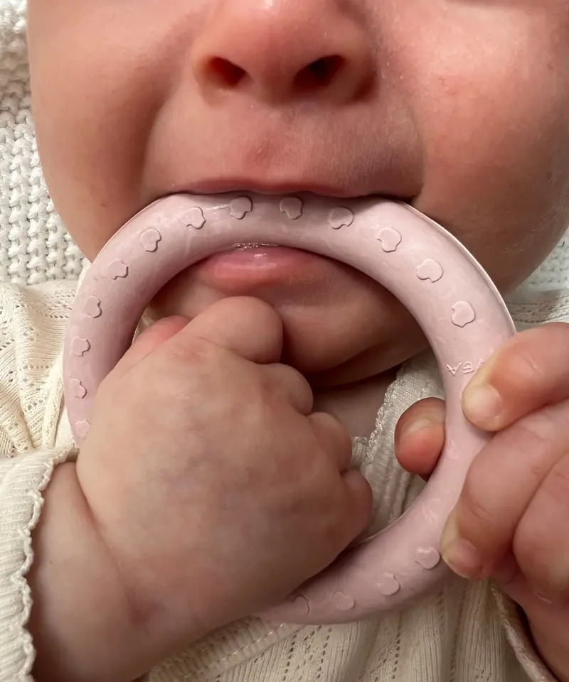 Hevea Natural Rubber Teething Ring Set 3