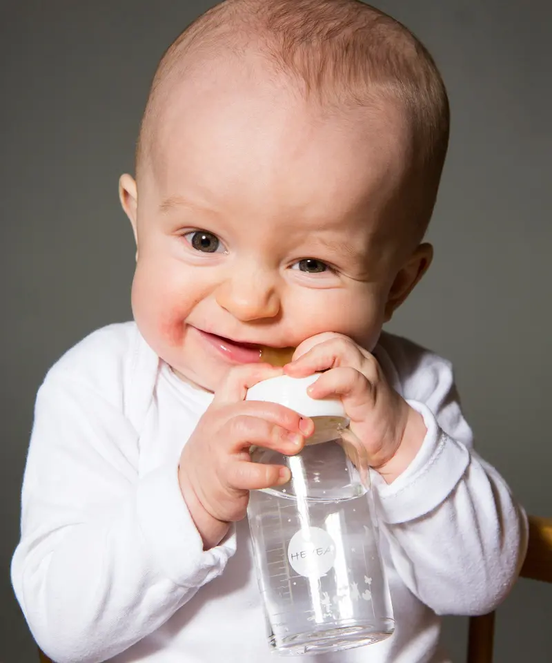 Hevea Standard Neck Baby Bottle Natural Rubber Nipples - 2 Pack 2