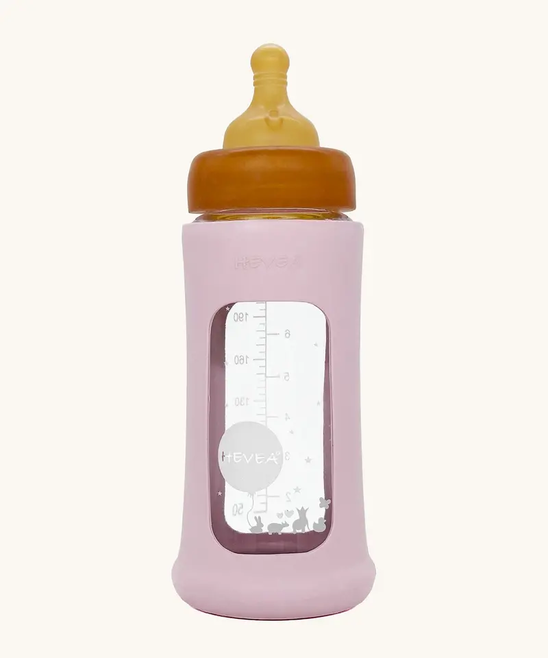 Hevea Wide Neck Glass Bottle With Rubber Sleeve - 250Ml 1