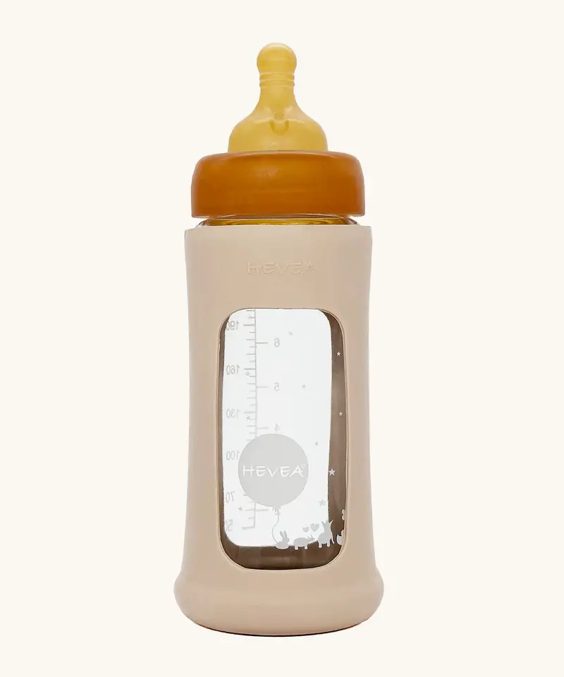 Hevea Wide Neck Glass Bottle With Rubber Sleeve - 250Ml 2