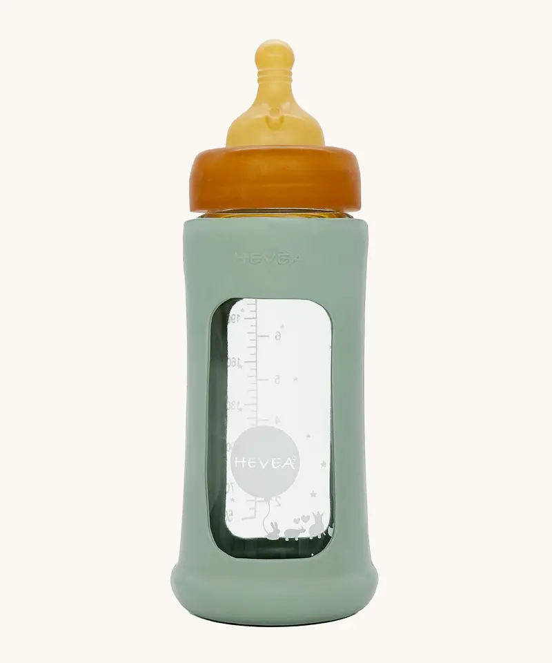 Hevea Wide Neck Glass Bottle With Rubber Sleeve - 250Ml 3