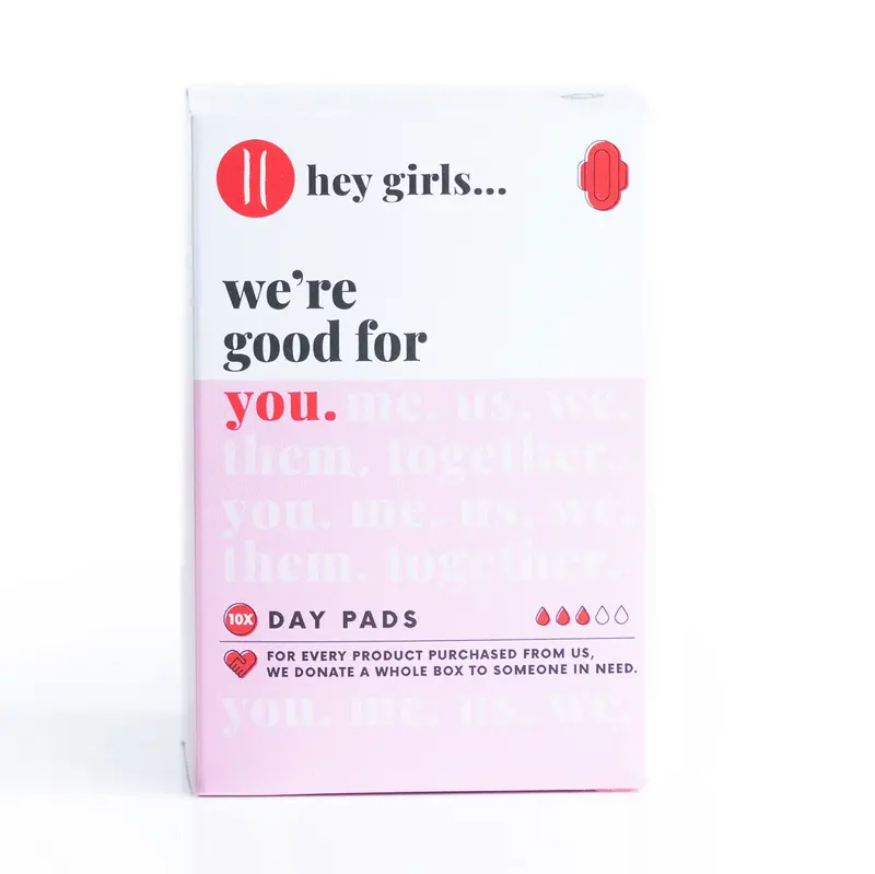 Hey Girls Bamboo Day Pads - 10 Pack 1