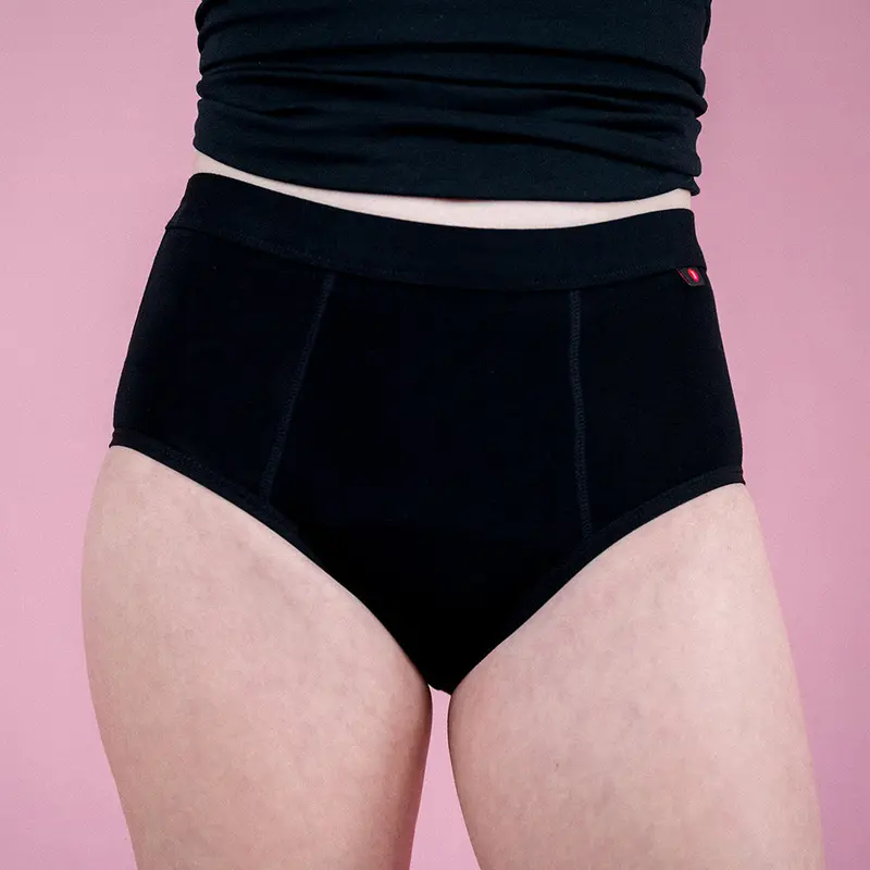 Hey Girls Basic Brief Period Pants - Black 1
