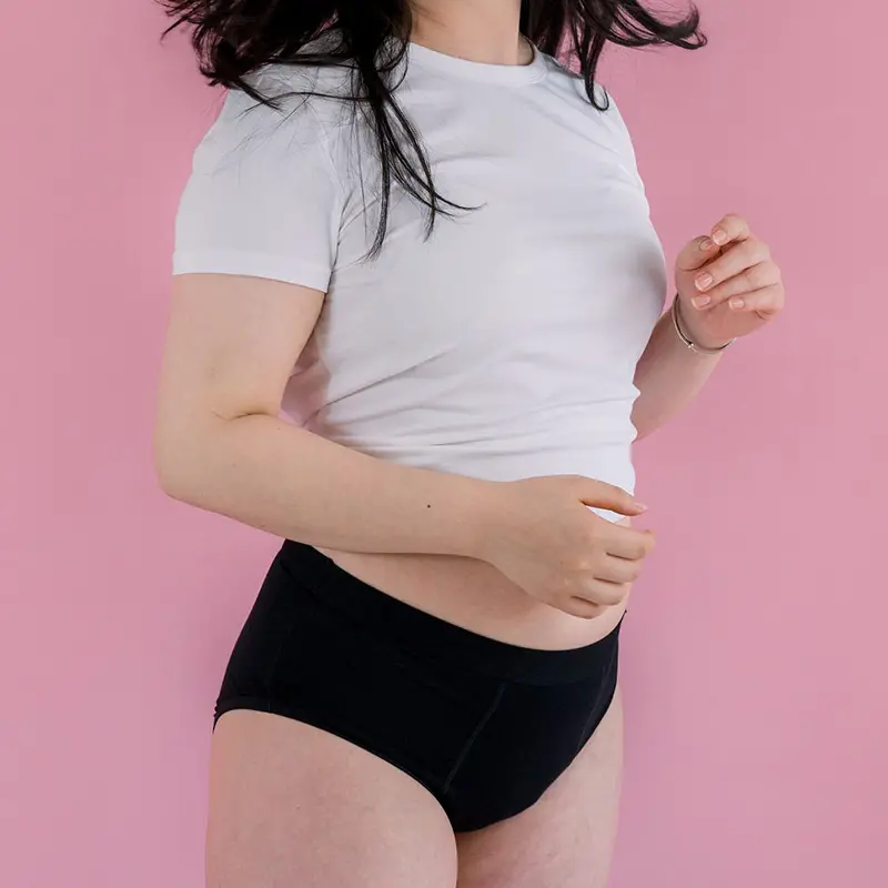 Hey Girls Basic Brief Period Pants - Black 2