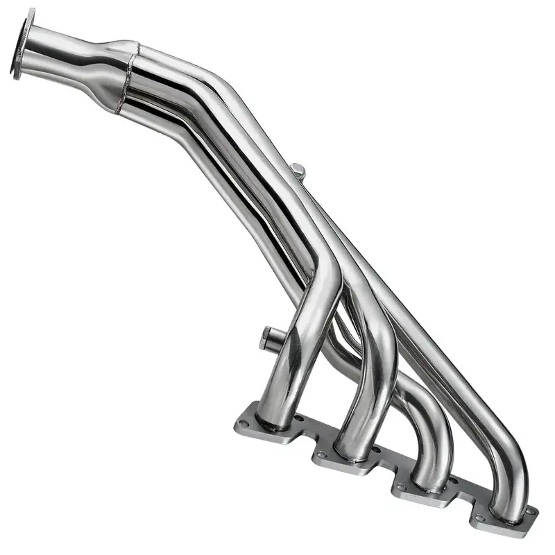 High-Flow Exhaust Header & Downpipe For 1991-1994 Nissan 240Sx 2.4L S13 Ka24de 2