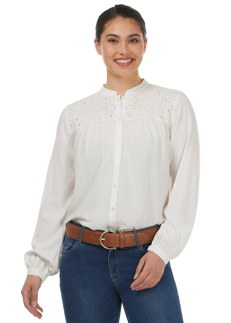 Hollyhocks & Horseshoes Blouse 1