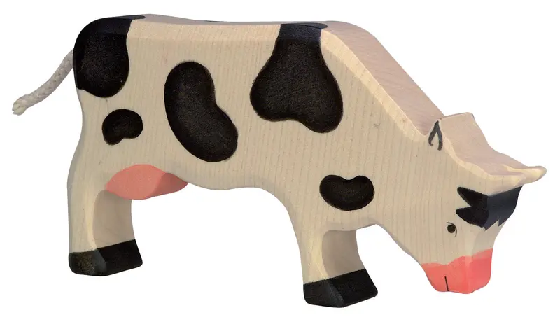 Holztiger Black Grazing Cow 1