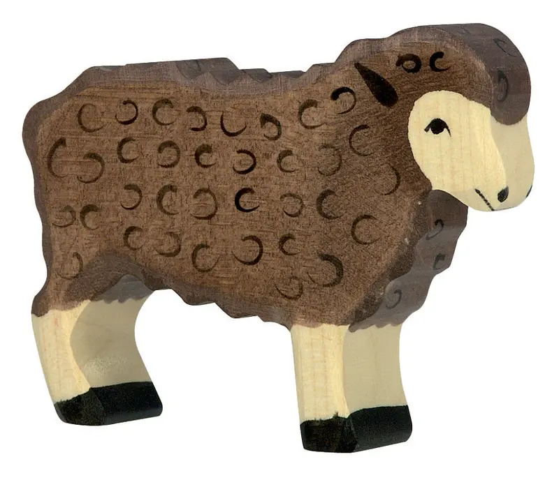 Holztiger Black Standing Sheep 1