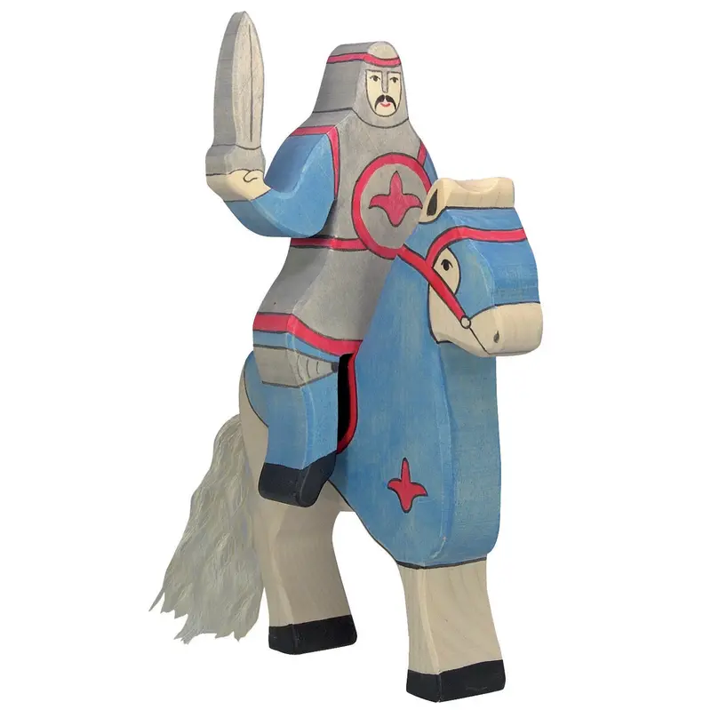 Holztiger Blue Knight Riding (Without Horse) 1