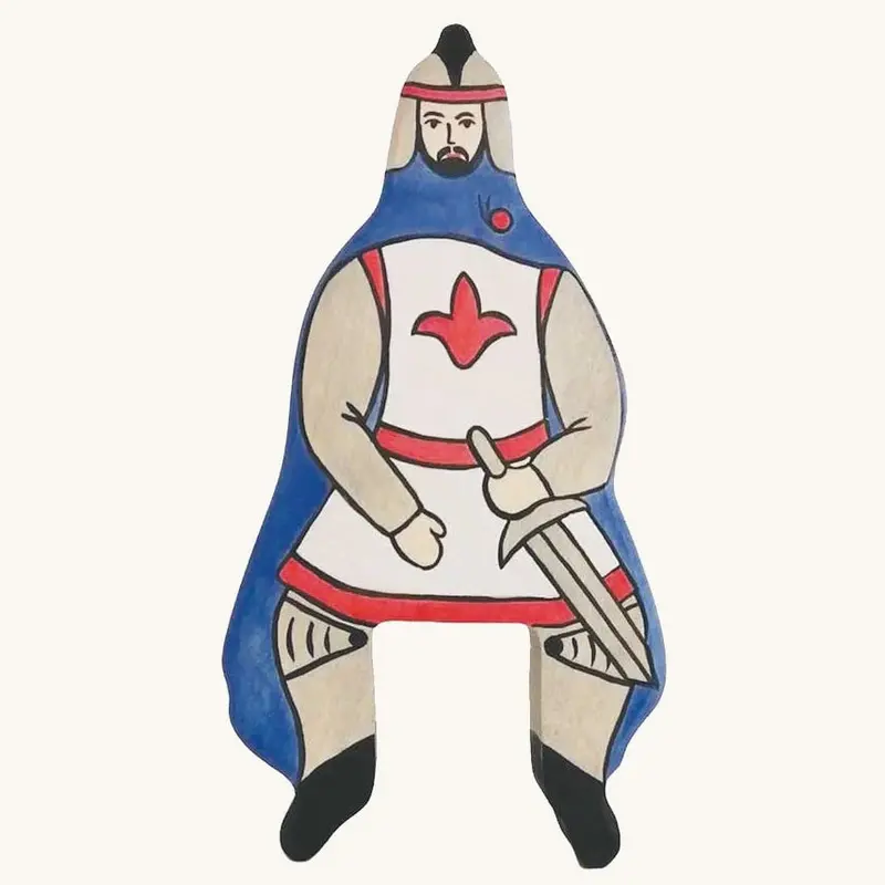 Holztiger Blue Knight With Cape Riding (Without Horse) 1