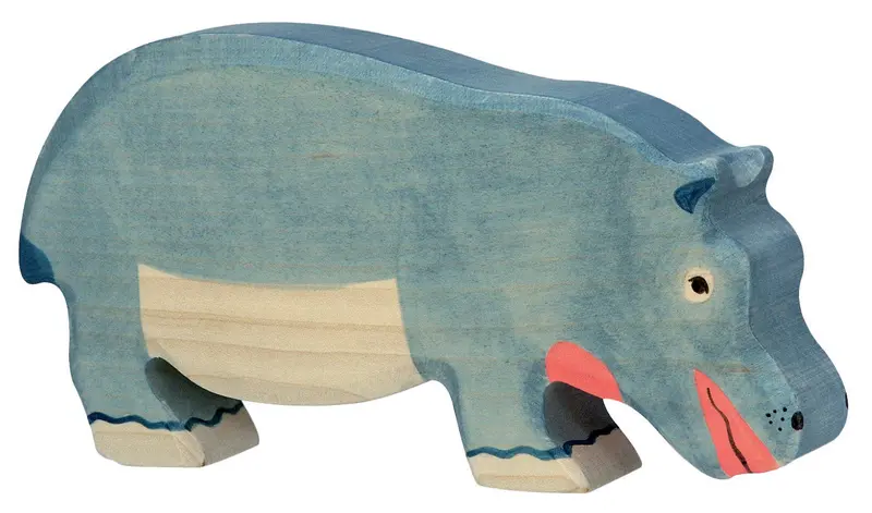 Holztiger Feeding Hippopotamus 1