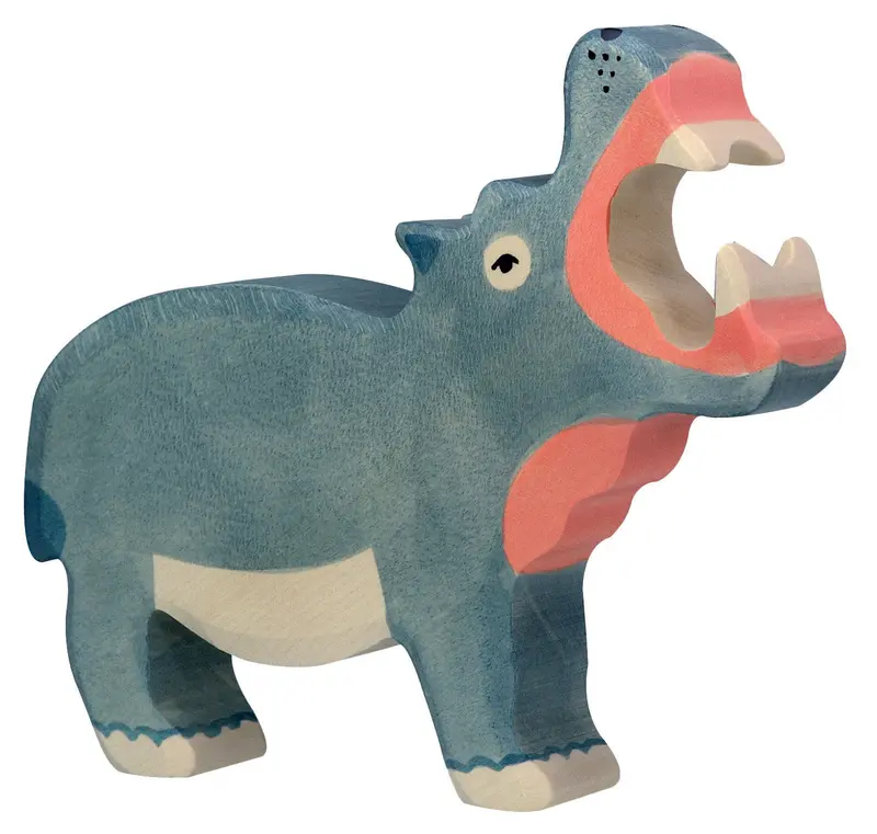Holztiger Hippopotamus 1
