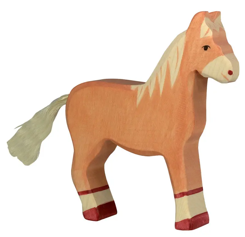 Holztiger Light Brown Standing Horse 1