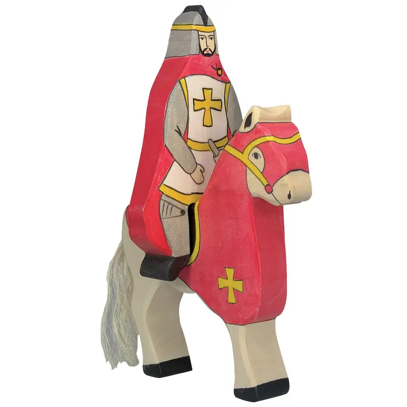 Holztiger Red Knight With Cape Riding (Without Horse) 1