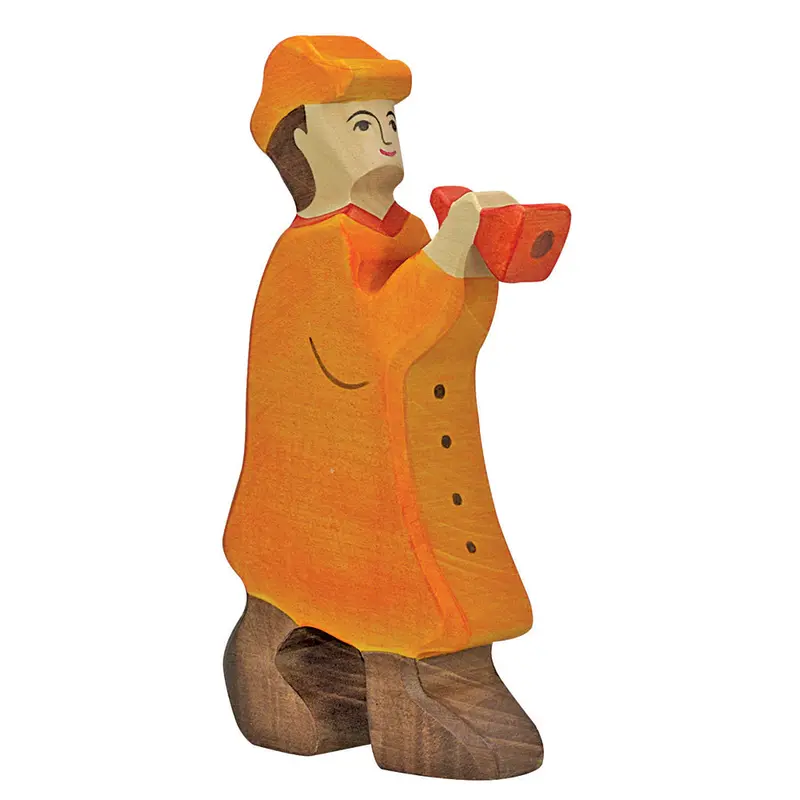 Holztiger Shepherd With Flute 1