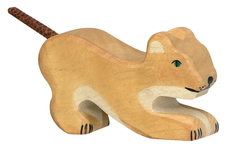 Holztiger Small Playing Lion 1