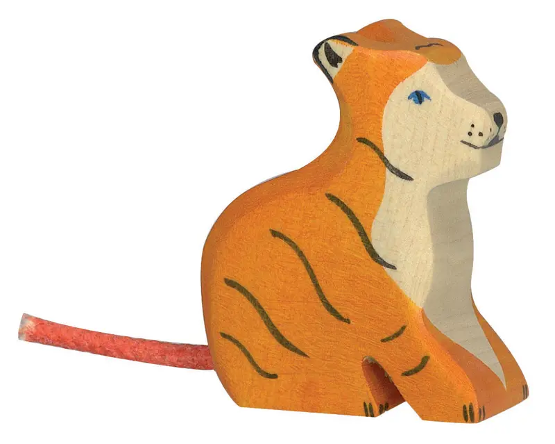 Holztiger Small Sitting Tiger 1