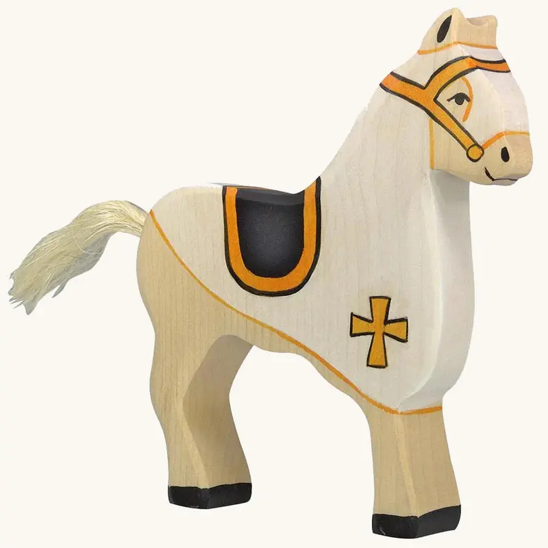 Holztiger White Tournament Horse 1